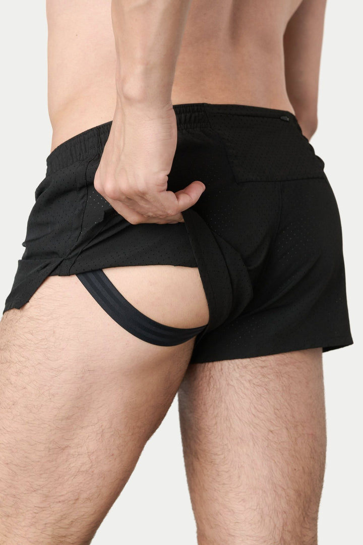 SWIFT Jock Shorts - Black - AWRY