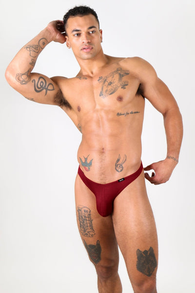 TEASE Thong - Maroon - AWRY