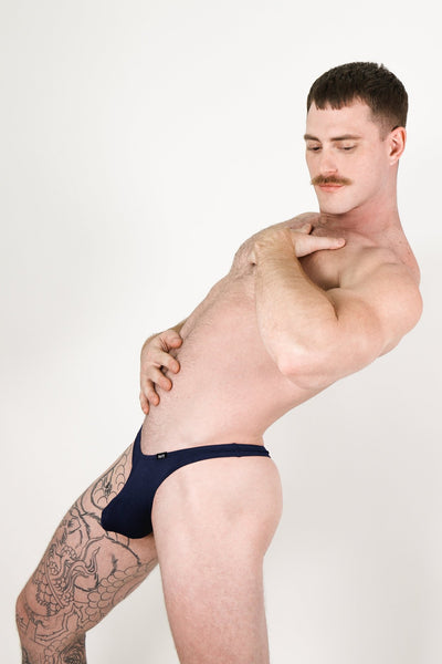 TEASE Thong - Navy - AWRY
