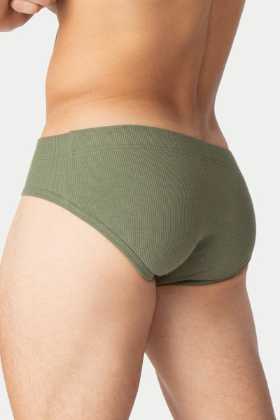 TEXTURE Briefs - Moss Green - AWRY