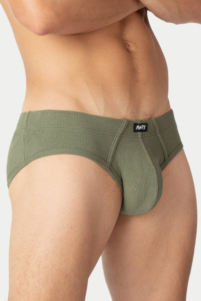 TEXTURE Briefs - Moss Green - AWRY