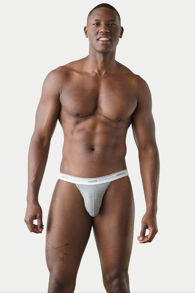 THROWBACK Jockstrap - Heather Gray - AWRY