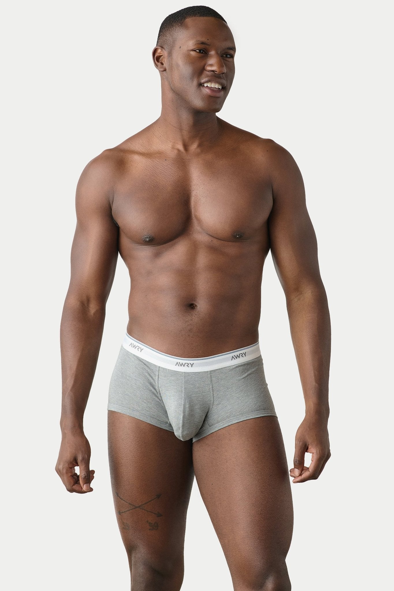 THROWBACK Trunks - Heather Gray - AWRY