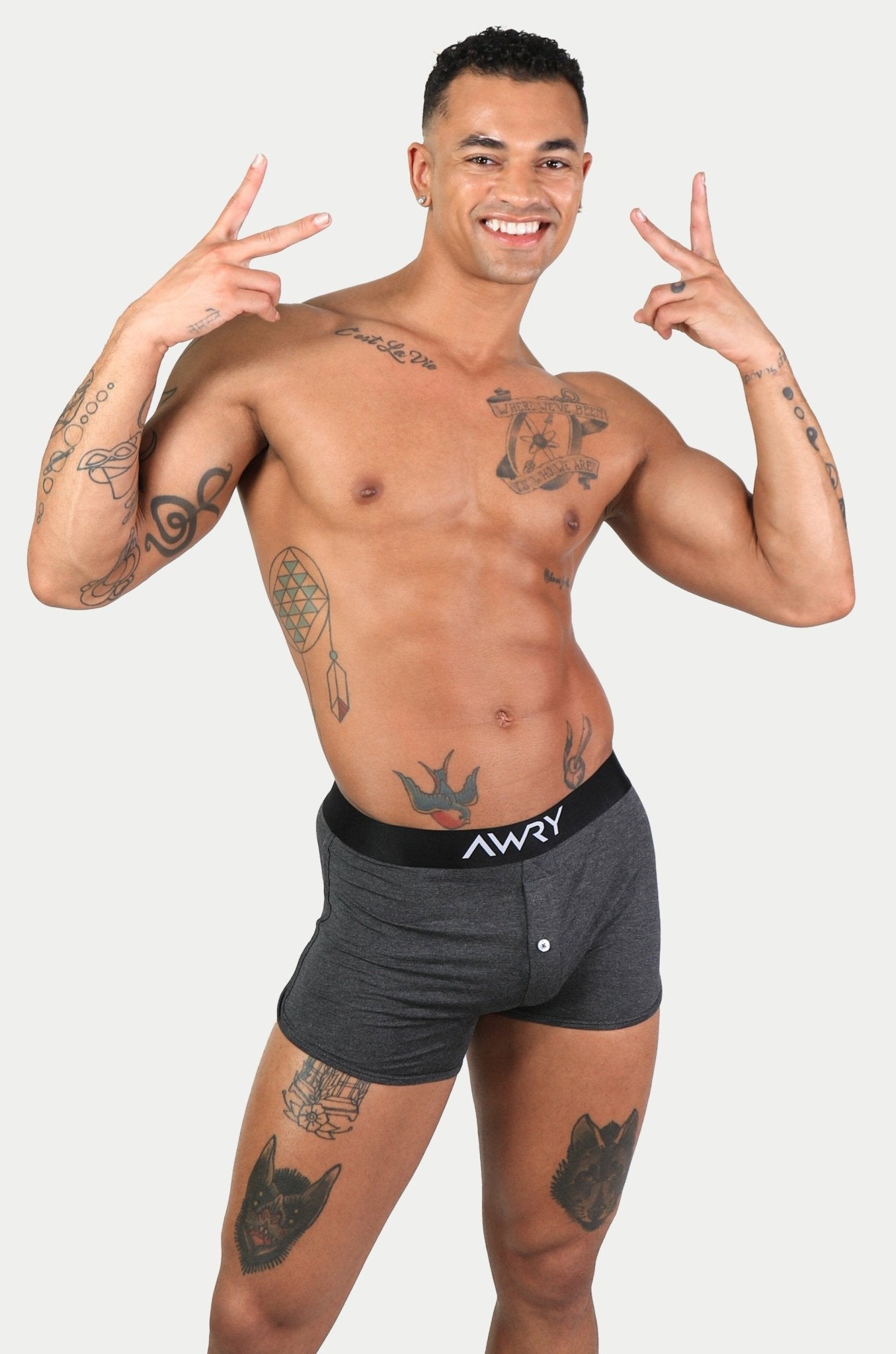 UPGRADE Boxers - Charcoal - AWRY