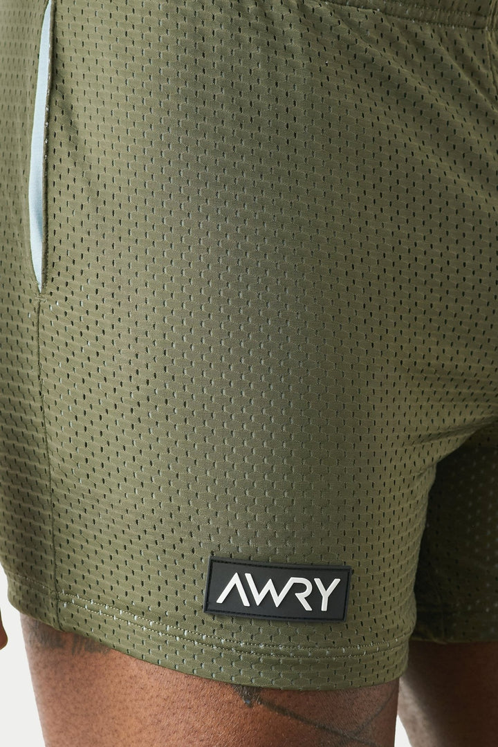 VARSITY Shorts - Army Green &amp; Steel - AWRY