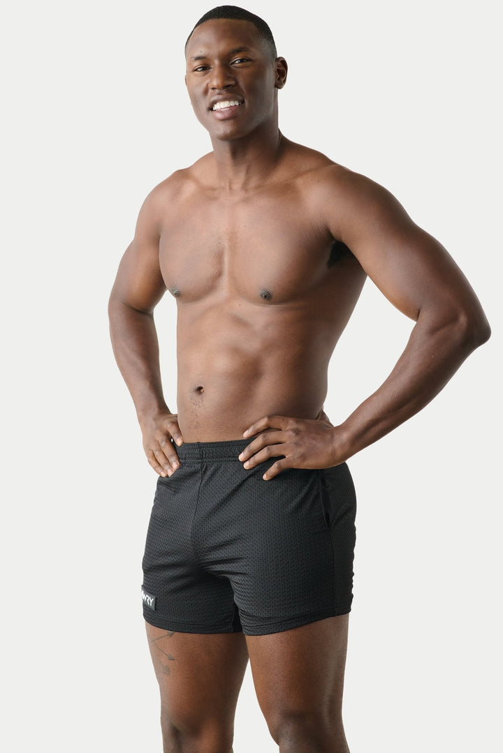 VARSITY Shorts - Black - AWRY