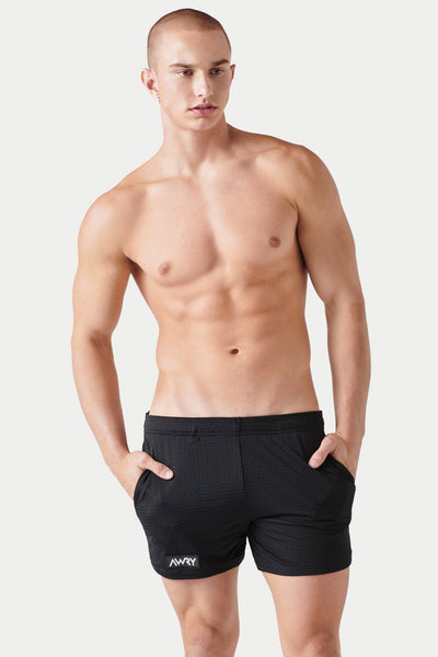 VARSITY Shorts - Black - AWRY