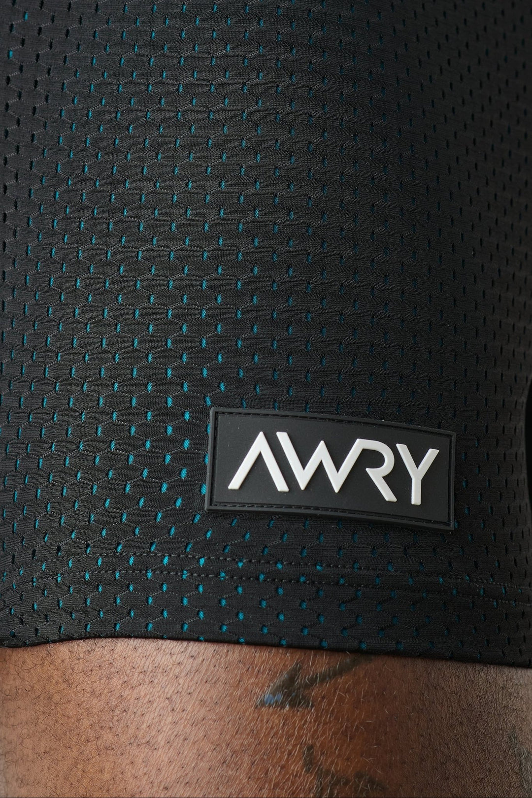 VARSITY Shorts - Black &amp; Teal - AWRY