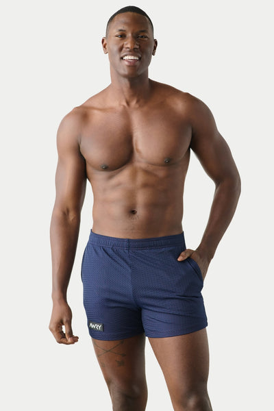 VARSITY Shorts - Navy & Berry Red - AWRY