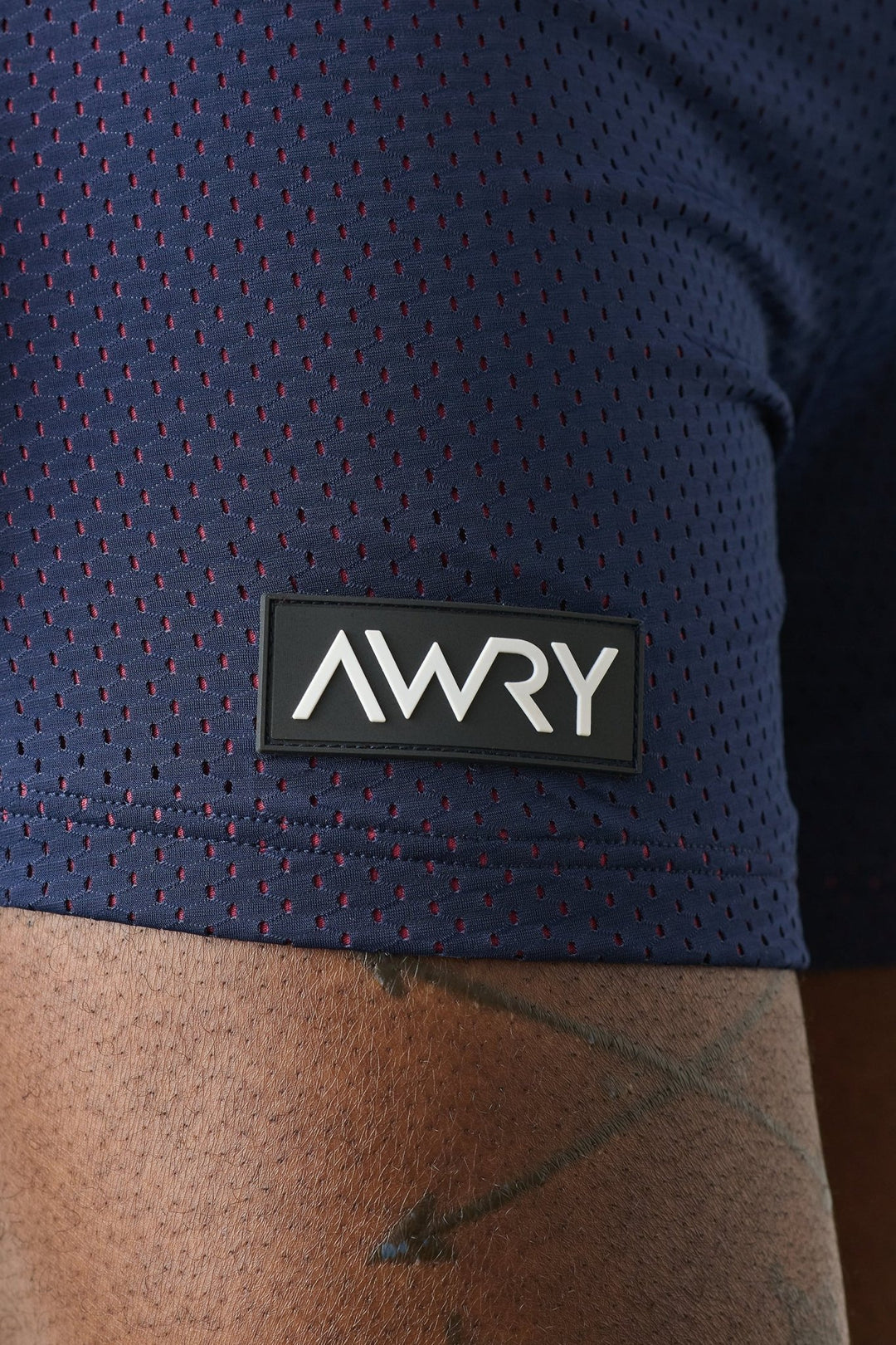 VARSITY Shorts - Navy &amp; Berry Red - AWRY