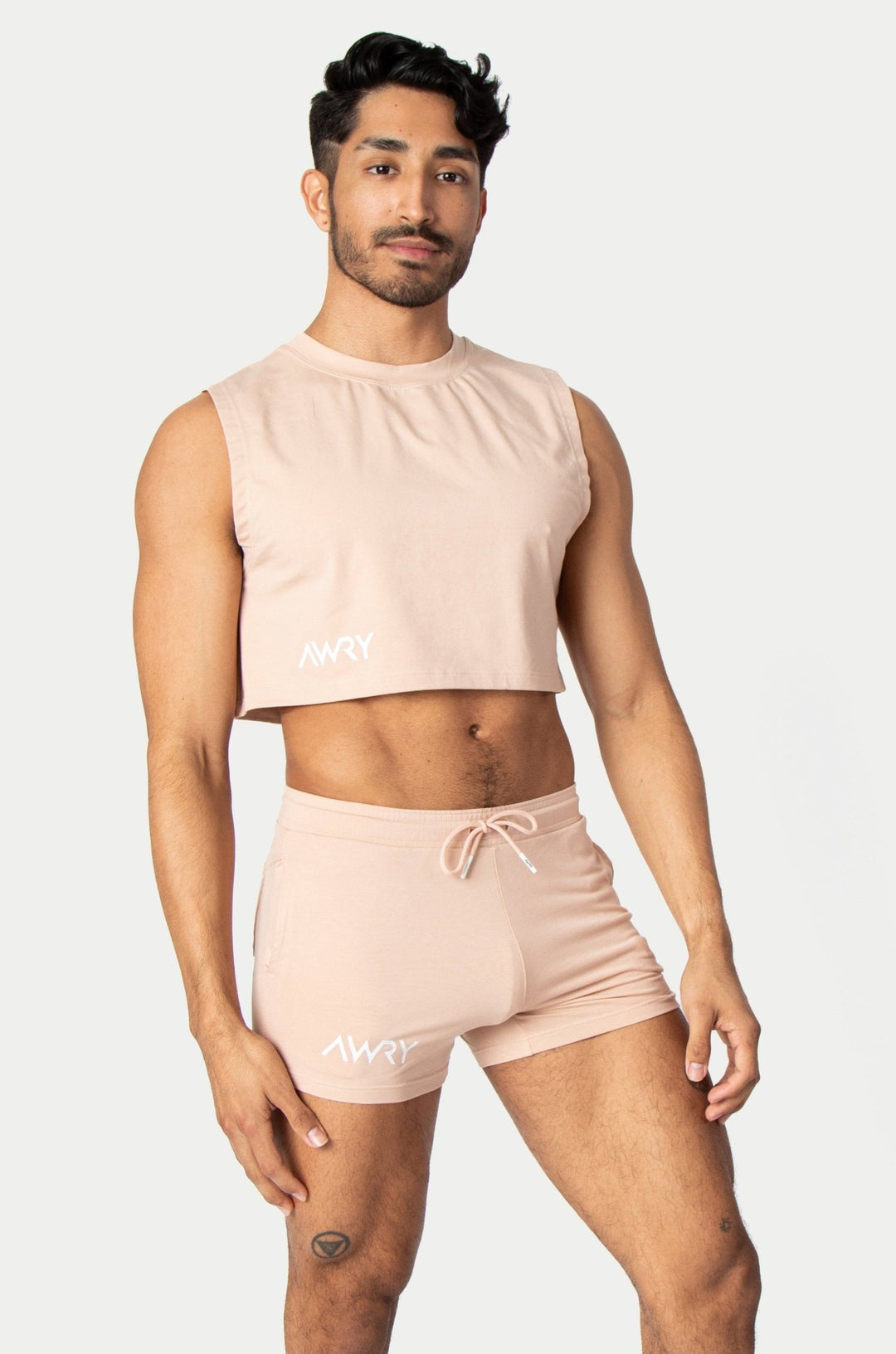VERS Crop Tank - Light Beige - AWRY