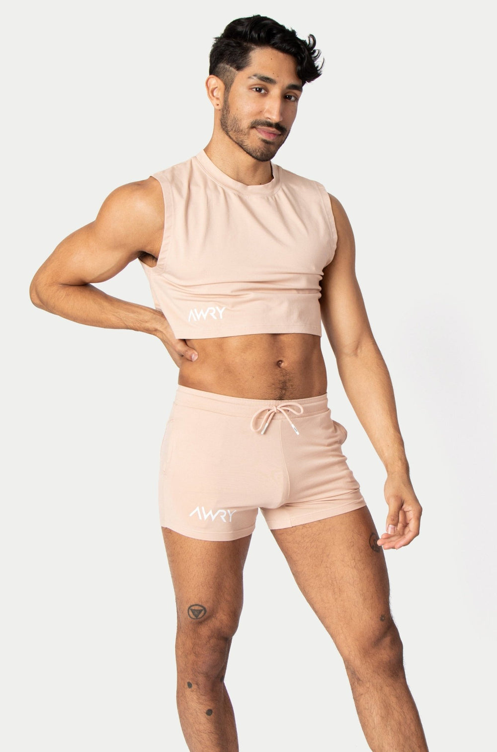 VERS Crop Tank - Light Beige - AWRY